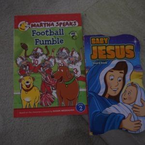 Baby Book Bundle:  Baby Jesus (Board), Martha Speaks Football Fumble